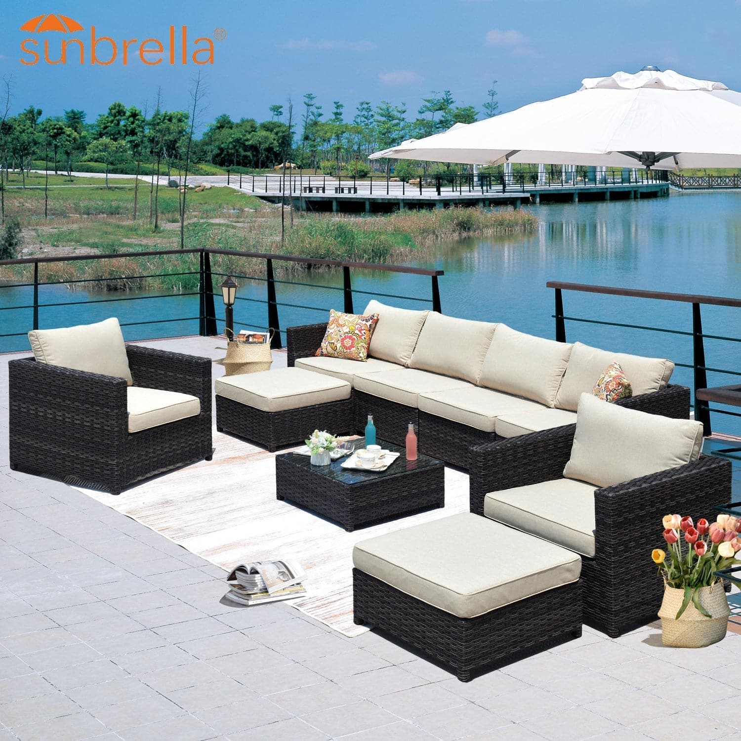 Sunbrella on sale bistro set