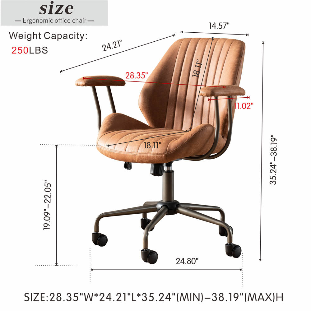 Ovios modern discount computer desk chair