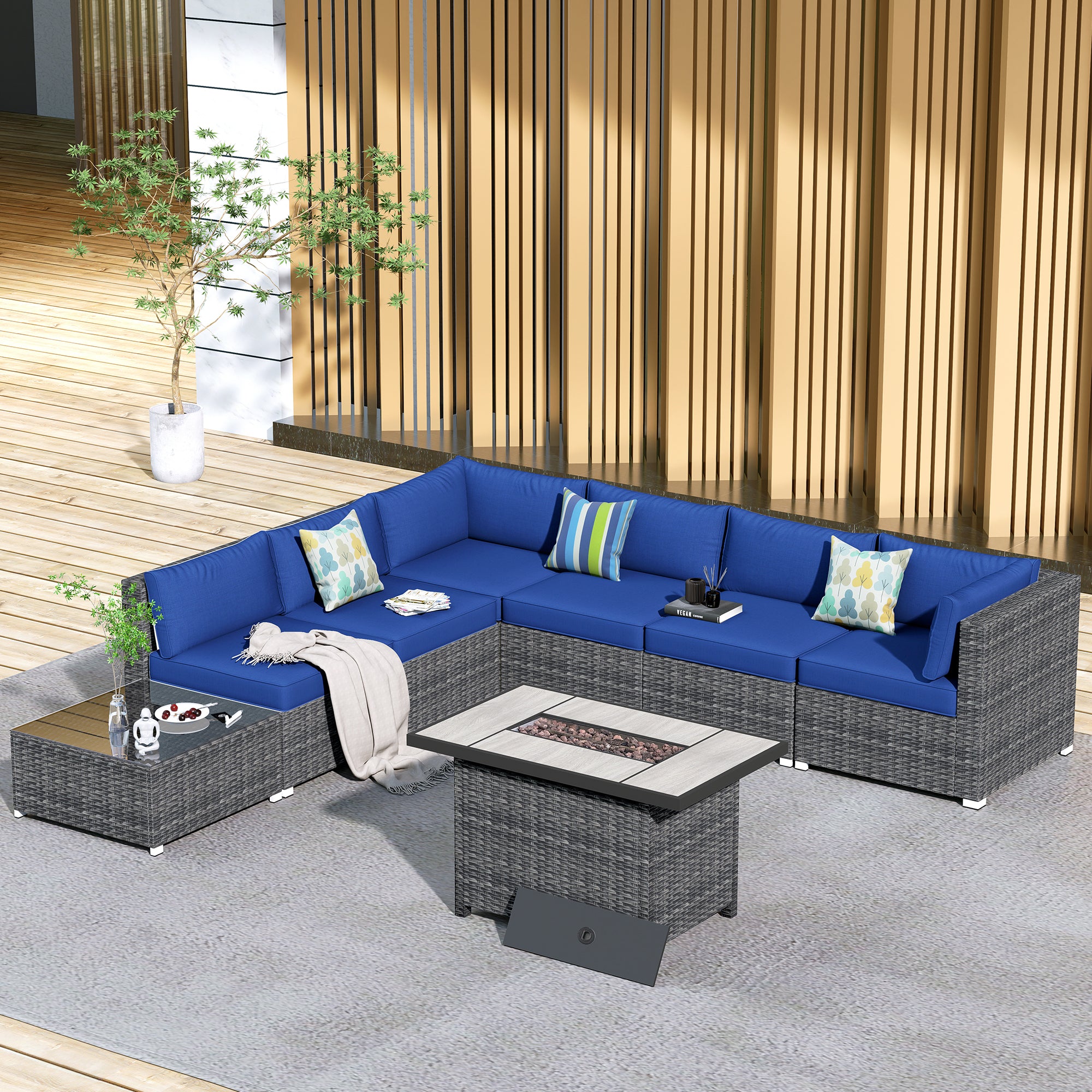 Wicker discount sofa indoor