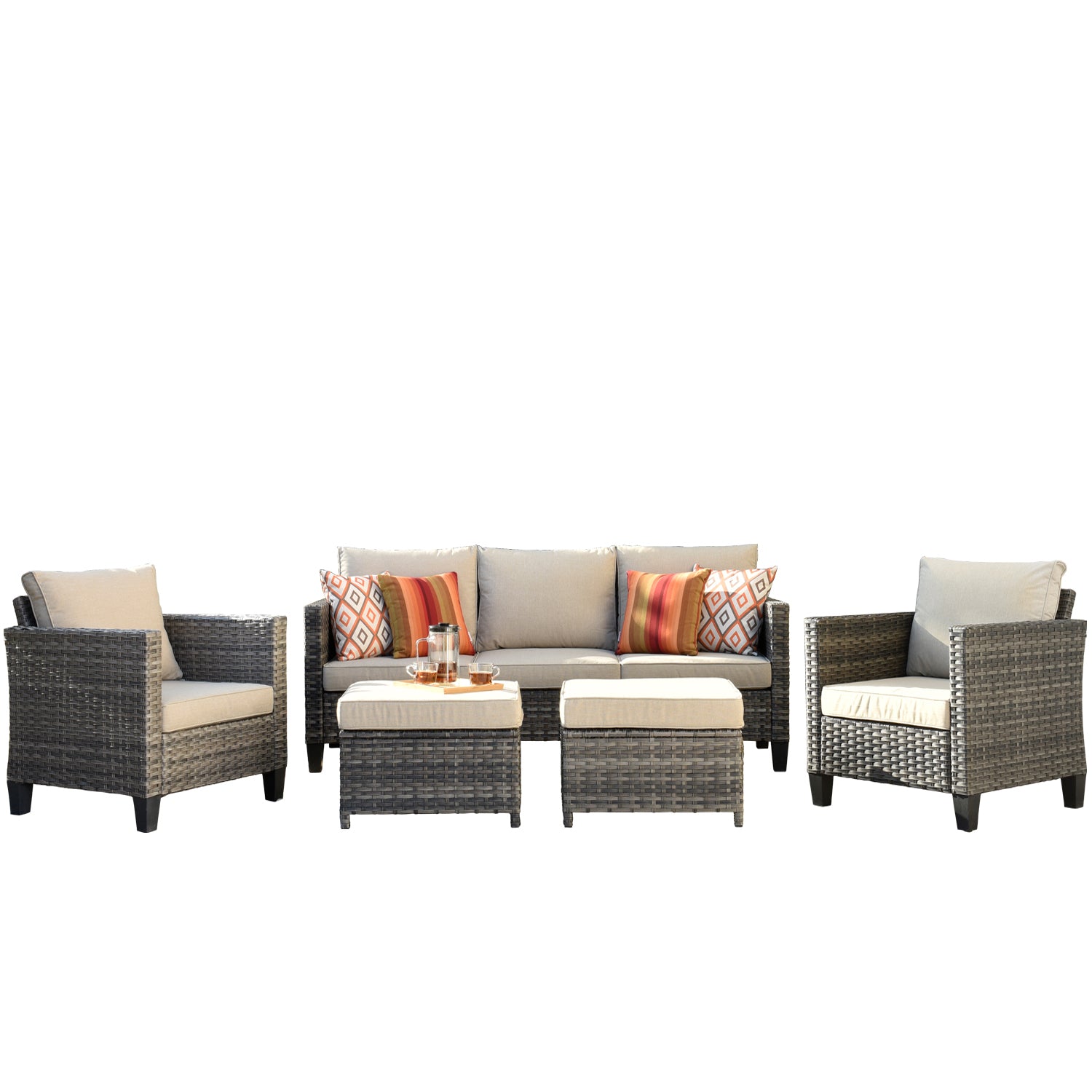 Walnew 5 piece patio set hot sale