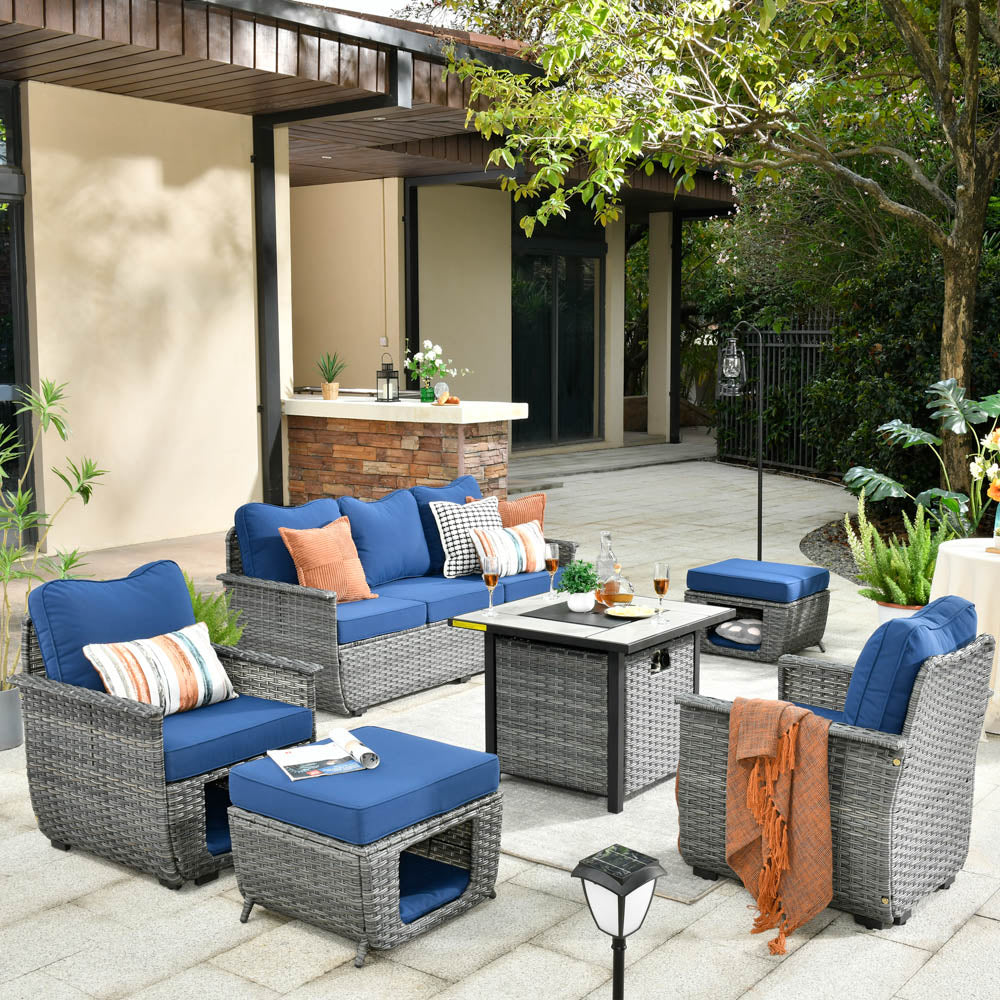 Outdoor patio outlet furniture conversation sets