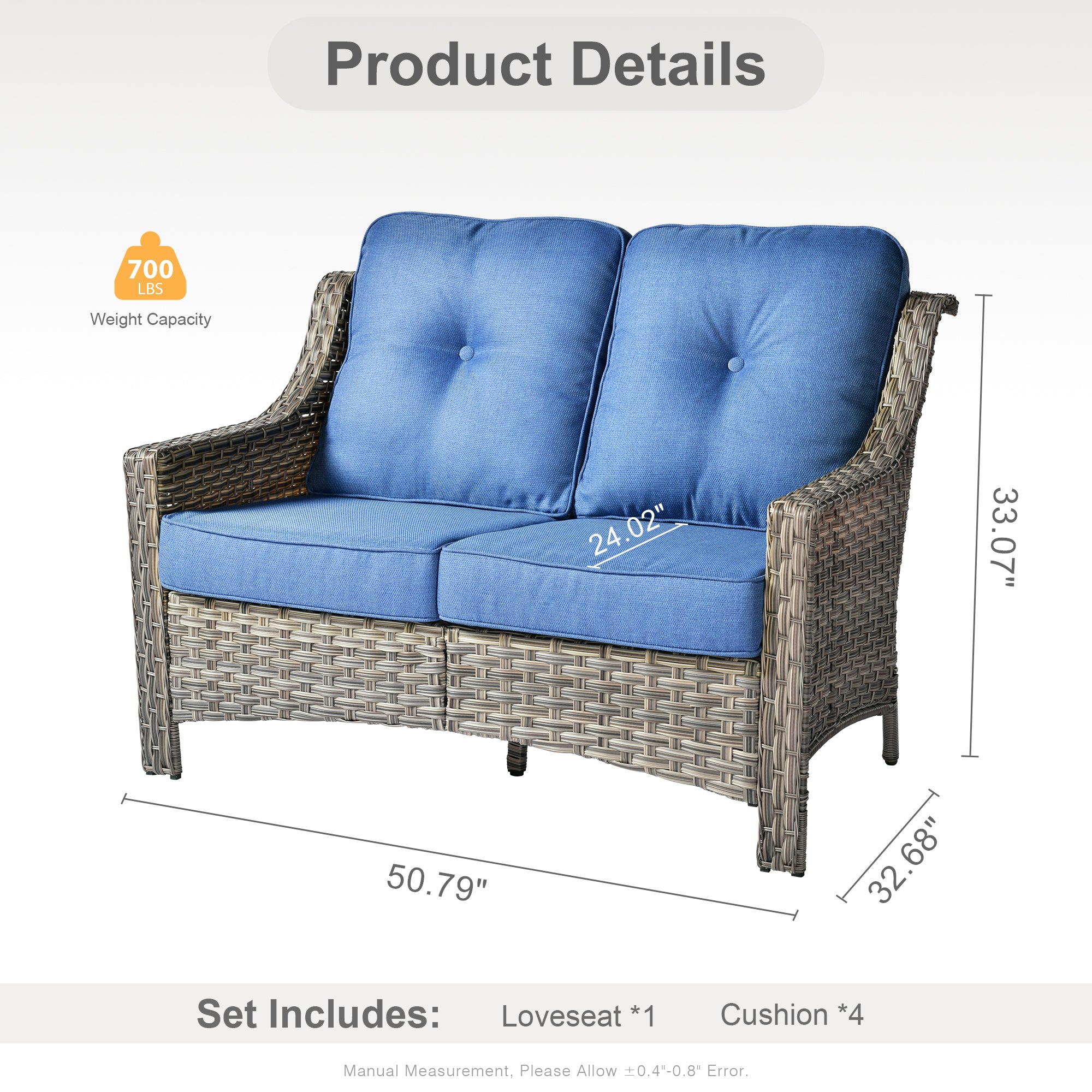 Ovios Outdoor Loveseat PAD Series