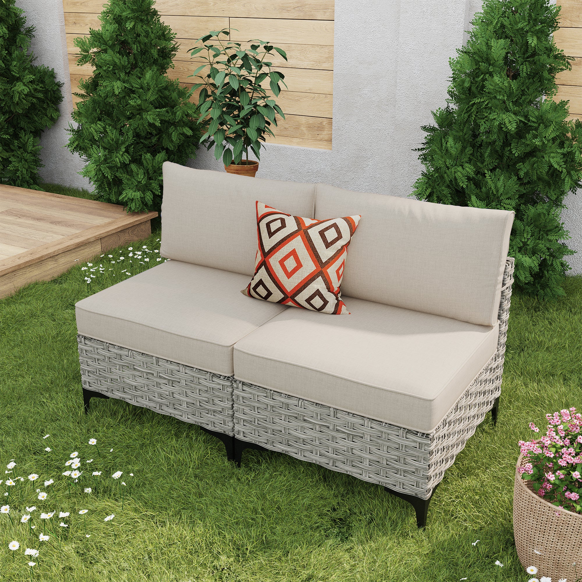 SKT Series - Sectional Outdoor Furniture Set 2-Piece