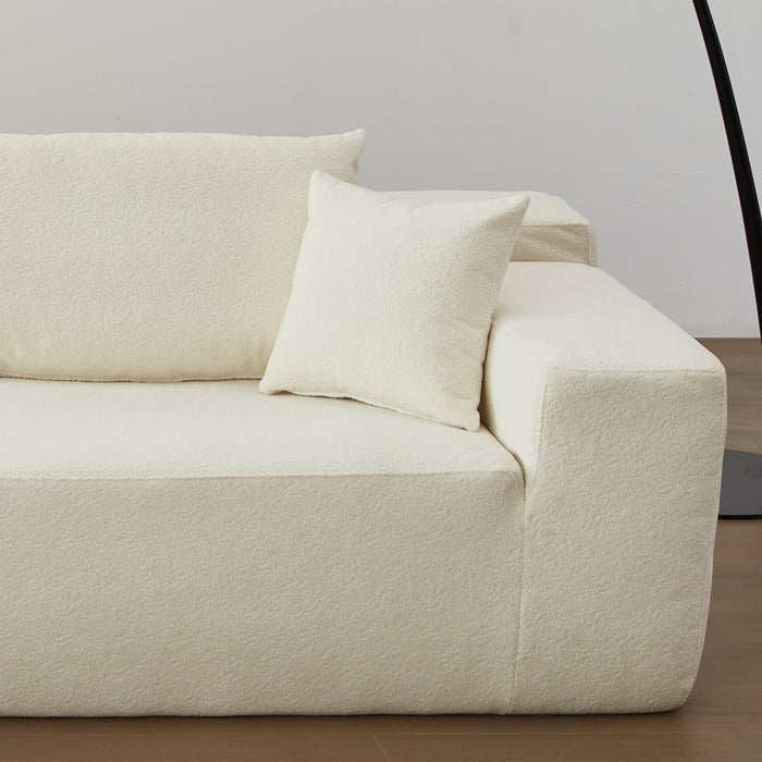 cloud couch with chaise for enhancing living room decor