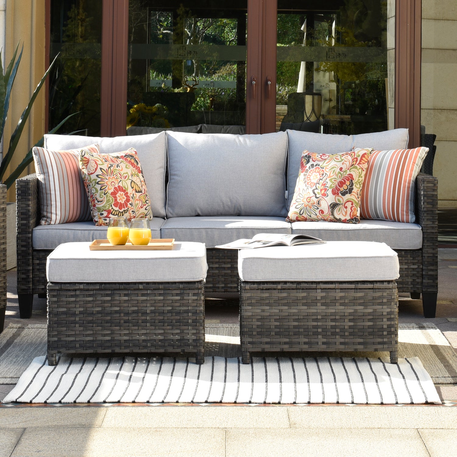 Patio couch best sale