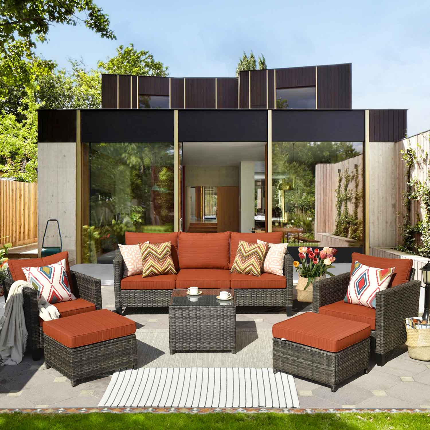 Wayfair outdoor discount patio conversation sets