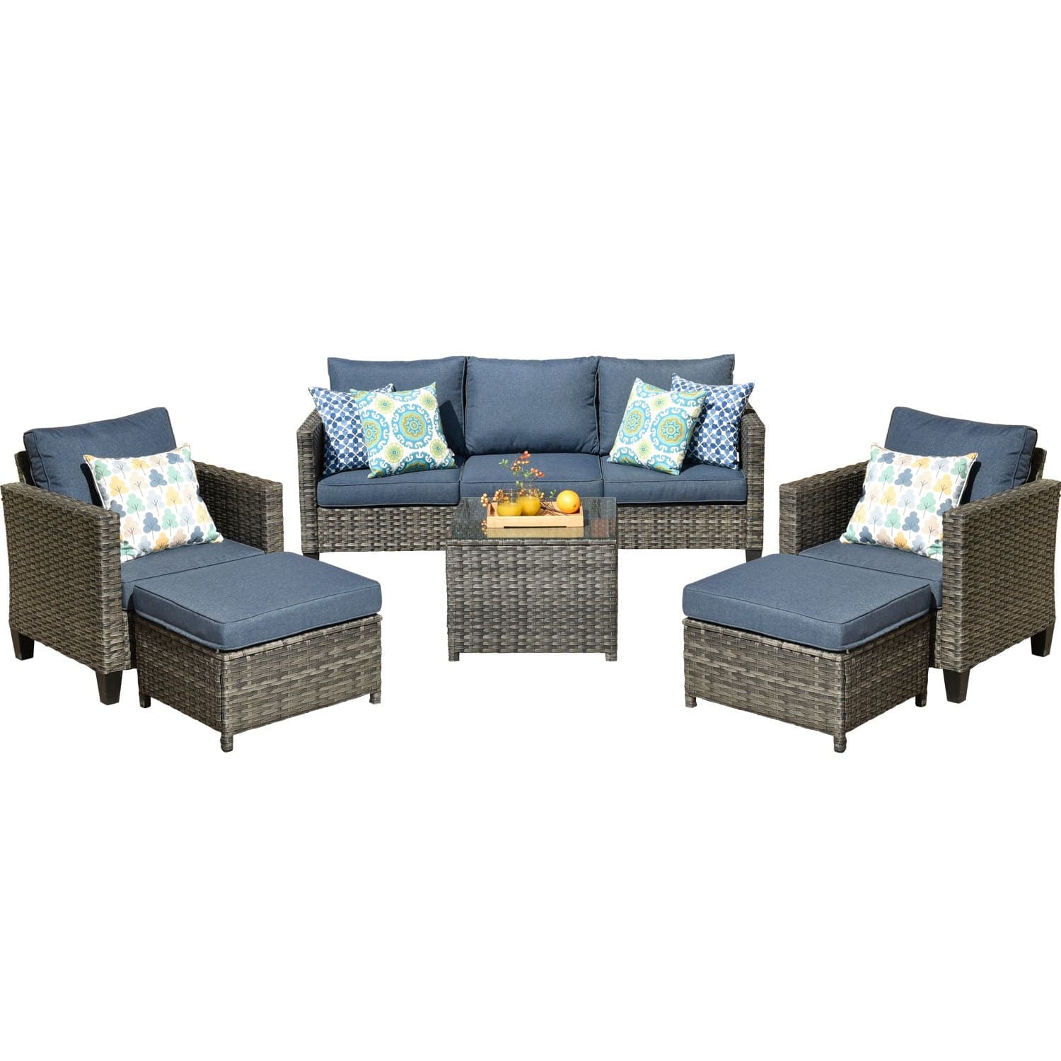 Almus 3 piece 2024 conversation set with cushions