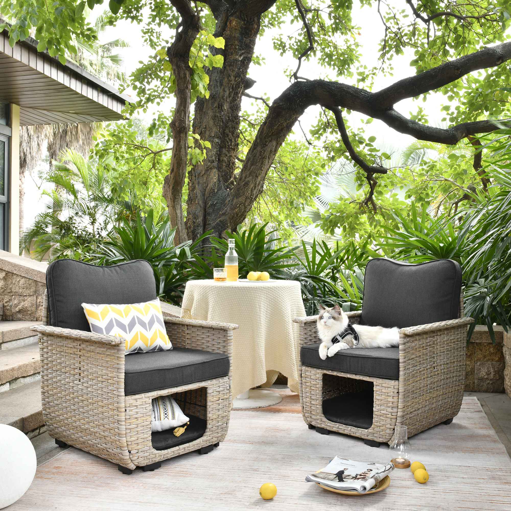 2 piece outdoor patio set sale