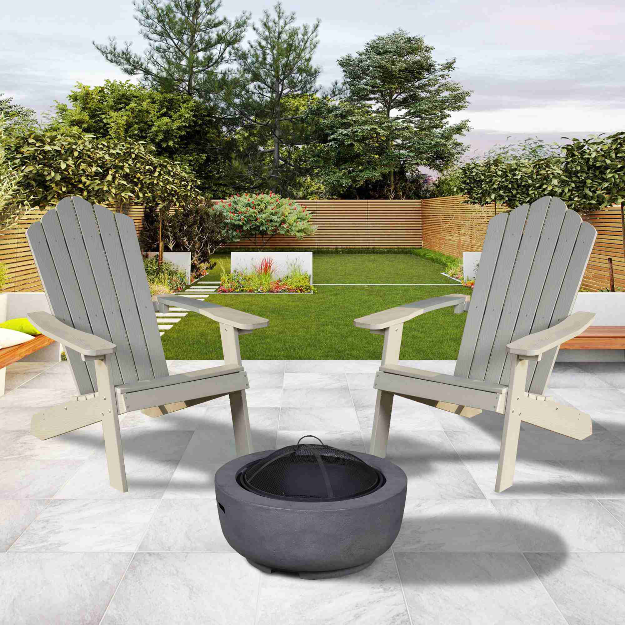 Dark grey 2025 garden chairs