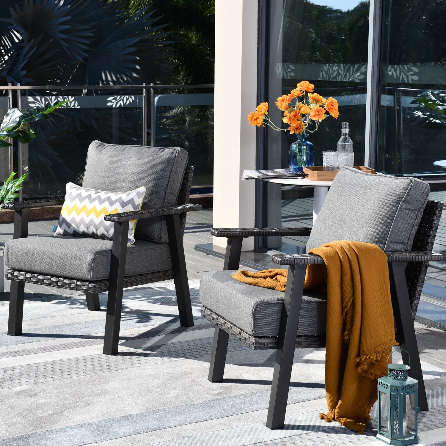 2 piece outdoor chair set sale