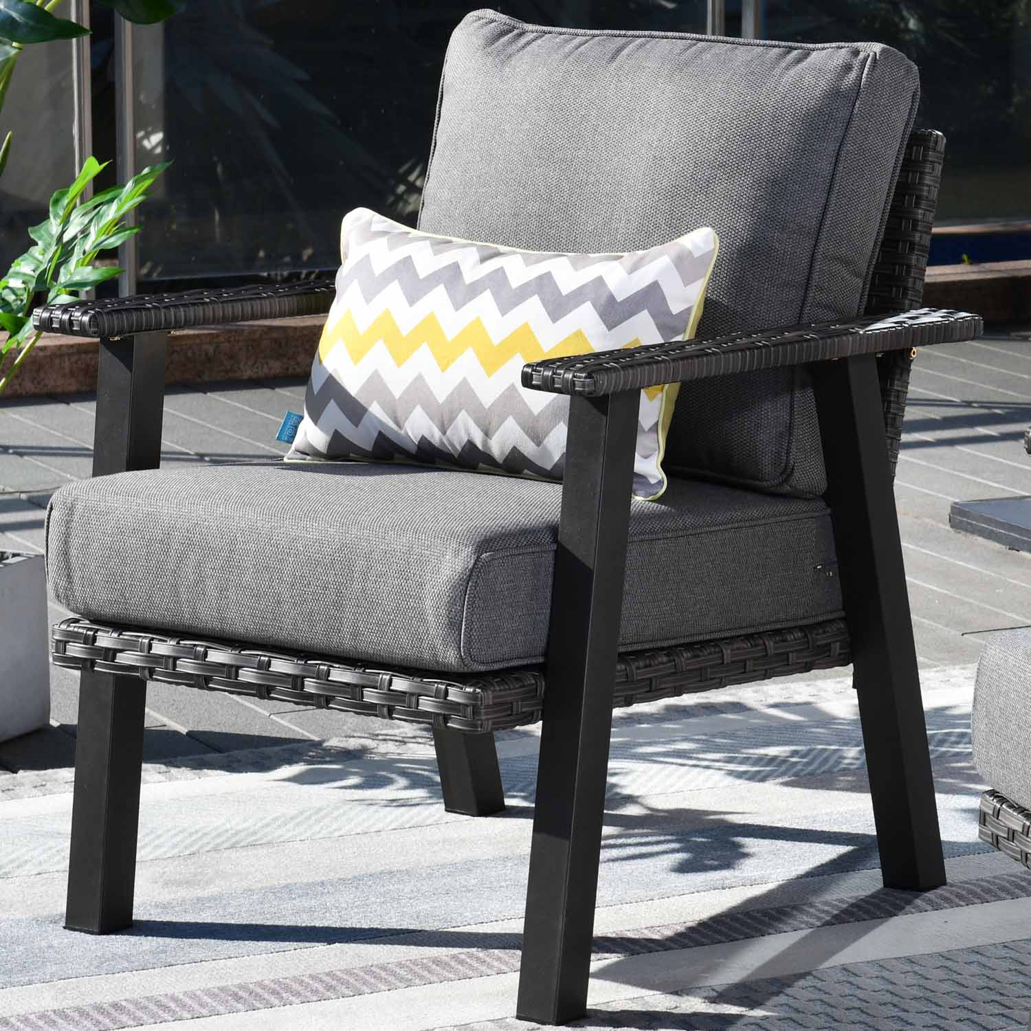 Cushionless conversation patio discount set