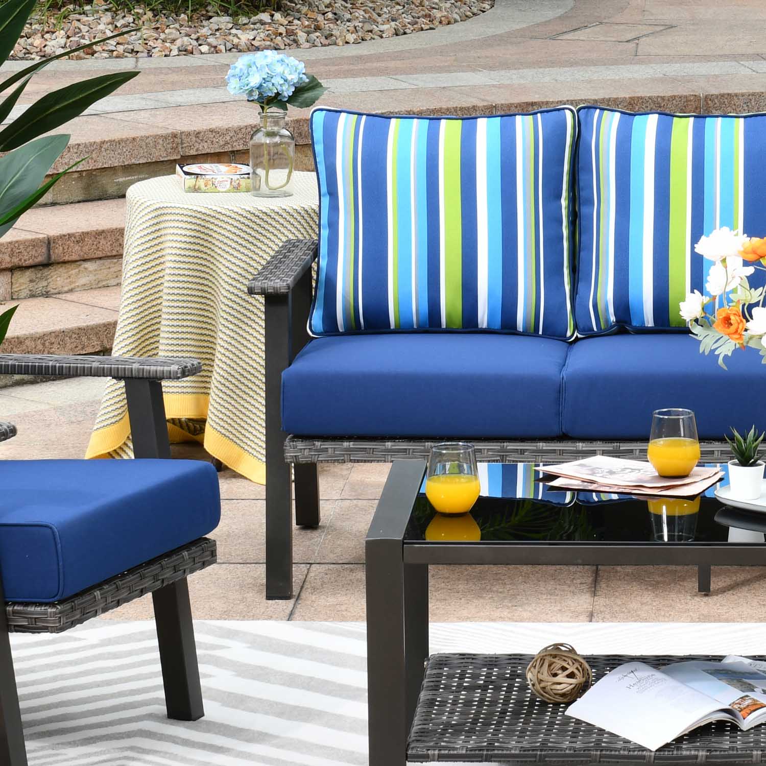 Cushions for patio online set