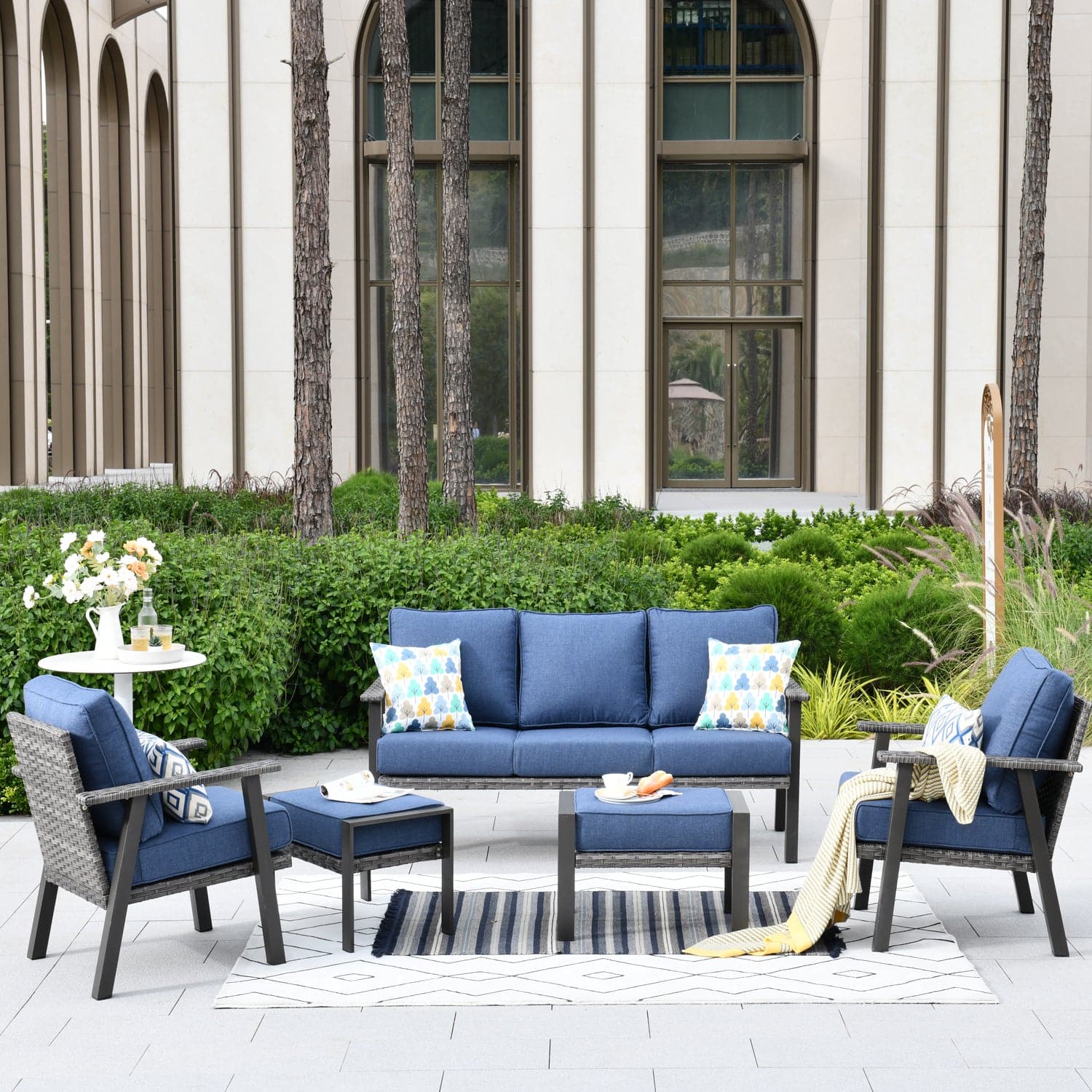 Ovios Patio Conversation Set Comfortable Stylish Outdoor Furniture